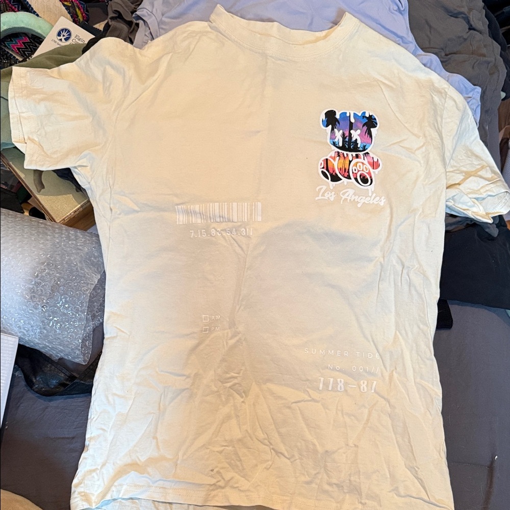 Kids Cream Graphic T-Shirt